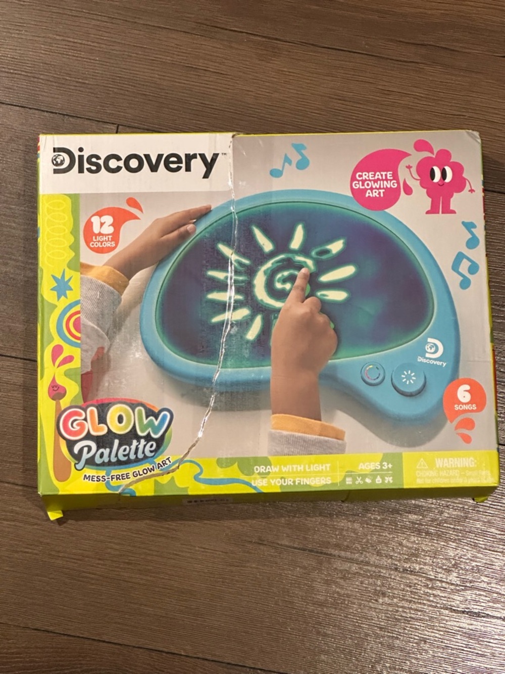 Discovery Glow Palette Mess-Free Light Drawing Toy - Blue
